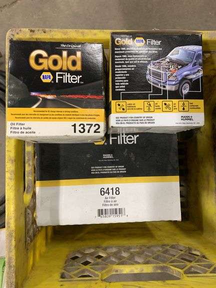 Various Car Filters and Air Pressure Hose