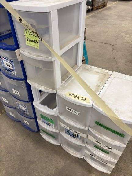 Stacking Plastic Storage Bins