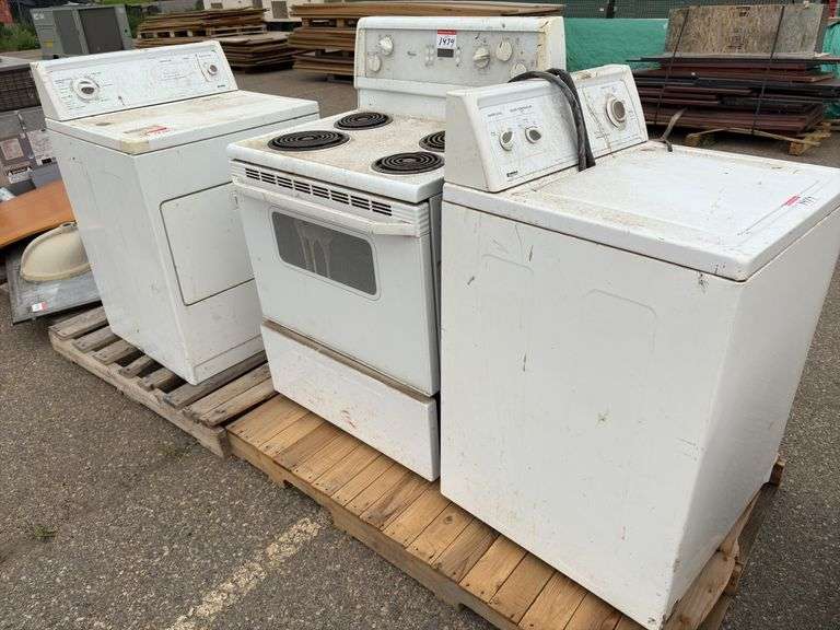 Kitchen Stove, Washing Machine & Dryer(No Cord)