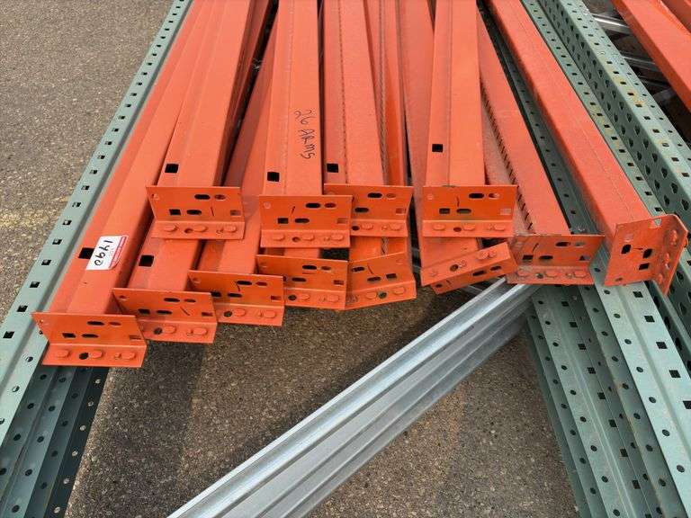Pallet Racking (4x) 12'-Ends & (12x) 8'-Arms