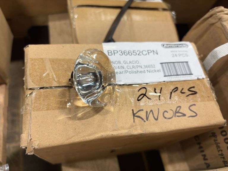 Unopened Clear/Polished Nickel Knob (Approx 24)