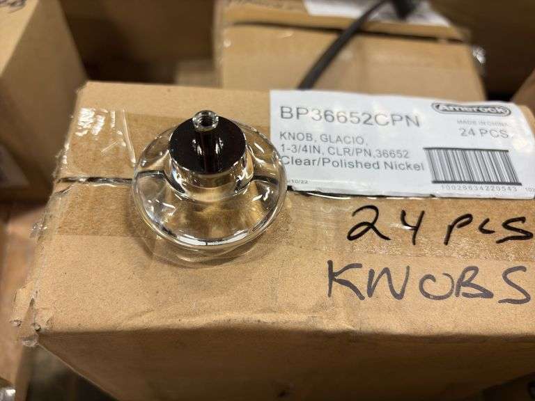Unopened Clear/Polished Nickel Knob (Approx 24)