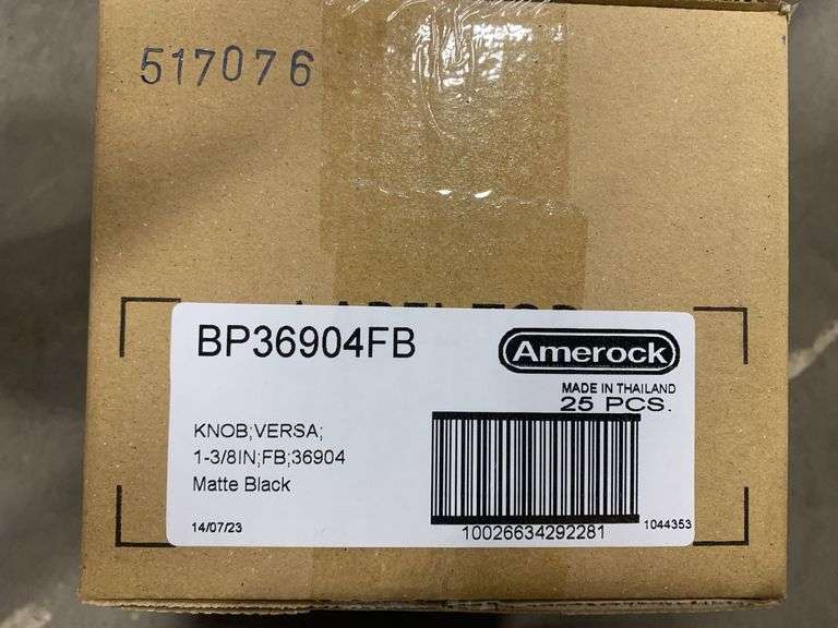 Unopened Matte Black Knob (Approx. 200)