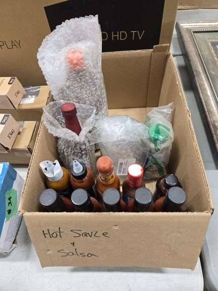Hot Sauce & Flat Screen T.V(broken screen)