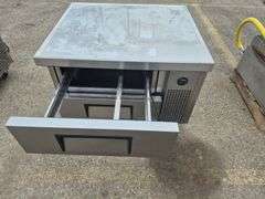 True TRCB-36-HC 36" 2-Drawer Refrigerated Chef Base Refrigerator On Wheels