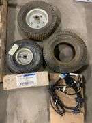 Various Small Tires & Ford Right Side Door Wiring Harness