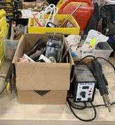 Heat Gun Set & Boxes of Misc.