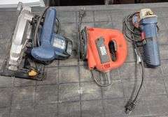 Corded Ryobi Circular Saw, Black & Decker Jigsaw and Corded Ryobi Angle Grinder
