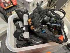 Extension Cord Reel, Work Light with Reel & Misc. Clamps