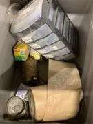 Rolls of Label Stickers, Old Pot & Pan and Misc.