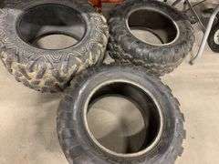 3 Tires(2-maxxis brand 26x10-14, 1-maxxis 27x11.00R14)