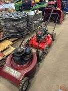 Two Push Lawn Mowers