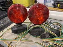 Pair of Magnetic Trailer Light and Lugnuts