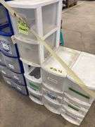 Stacking Plastic Storage Bins