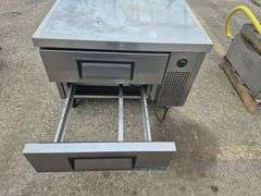 True TRCB-36-HC 36" 2-Drawer Refrigerated Chef Base Refrigerator On Wheels