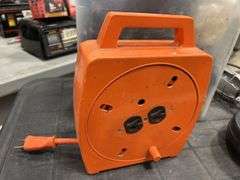 Extension Cord Reel, Work Light with Reel & Misc. Clamps