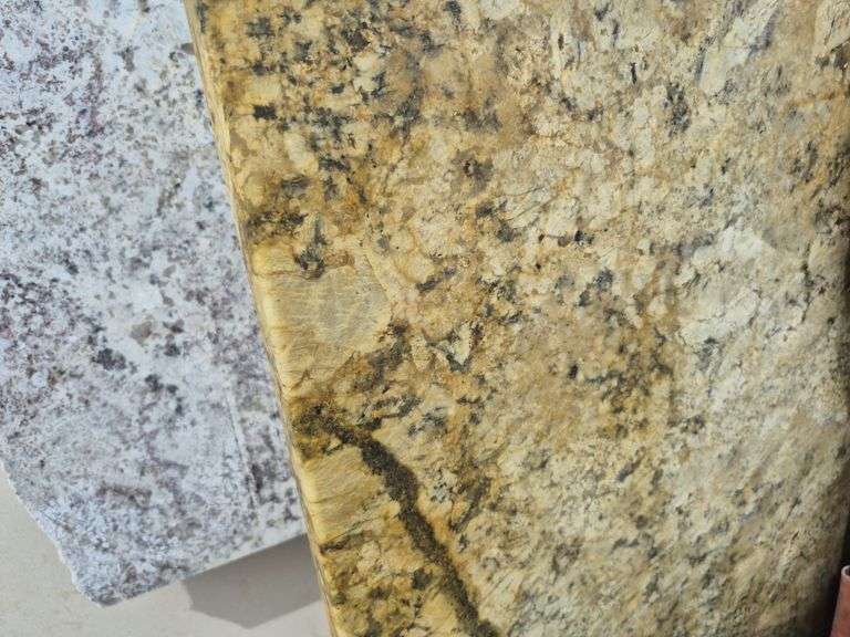 Slab of Granite Irregular Shape (Brown/Grey/Beige Veining/Marbling Pattern)
