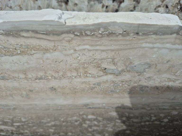 Slab of Granite (White/Beige/Grey Veining Pattern)
