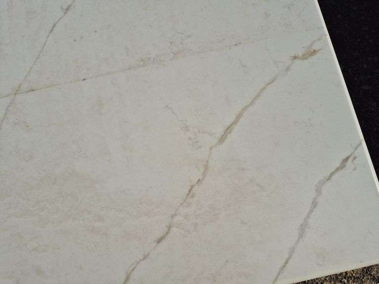 Slab of Granite Irregular Shape (White with Beige and Grey Veining)