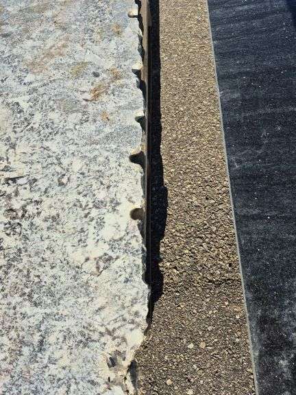 Slab of Granite Irregular Shape (White/Grey/Black/Beige Marbling Pattern)