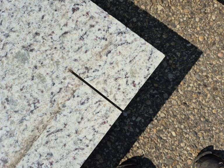 Slab of Granite (Whitish with Grey and Brownish Speckling)
