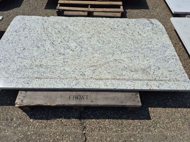 Slab of Granite (Whitish with Grey and Brownish Speckling)