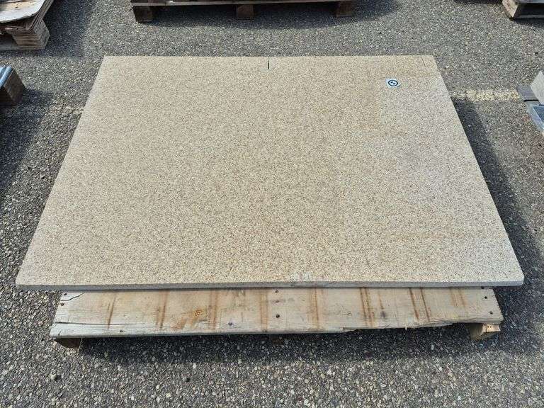Slab of Granite (Beige with Light and Dark Brown and Grey Specked Pattern)