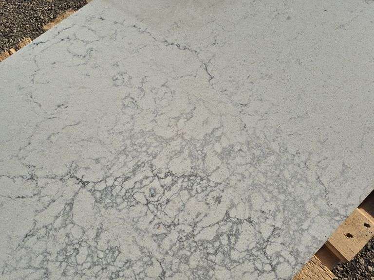 Slab of Granite (White in Color with Grey Veining Pattern)