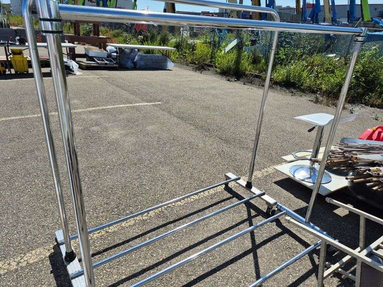 2 (4 Wheeled) Clothes Racks