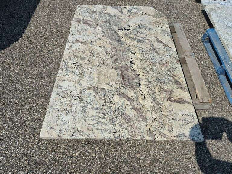 Slab of Granite (Whitish/Grey/Black/Beige and Pink Speckling)
