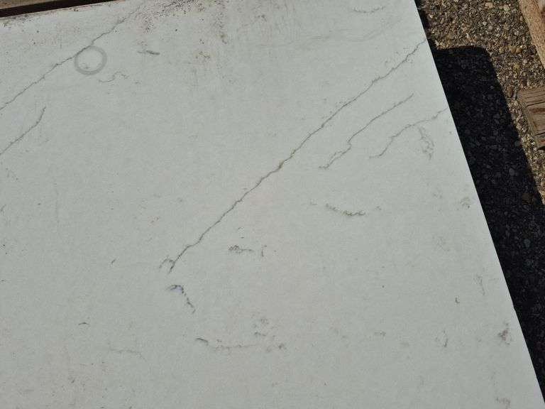 Slab of Granite Irregular Shape (Whitish with Black Stripes in Color)