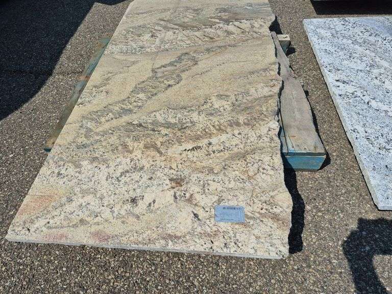 Slab of Granite (Beige with Grey Veining Pattern)