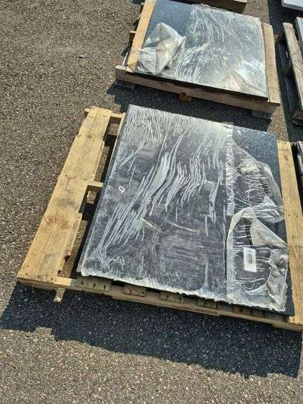 2 Slabs of Granite (Blackish in Color) (Both Approx. 39"L x 33"W)