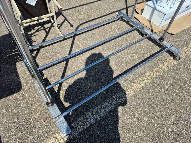 2 (4 Wheeled) Clothes Racks