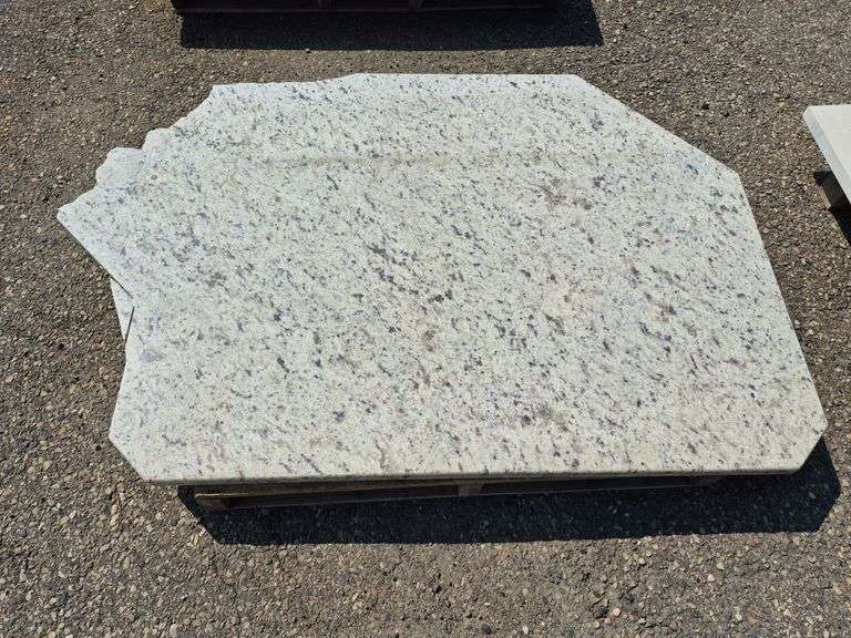 Slab of Granite (Whitish with Grey and Beige Speckling)