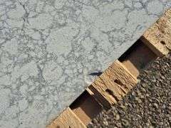 Slab of Granite (White in Color with Grey Veining Pattern)