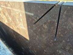 Slab of Granite Irregular Shape (Brown with Lighter Brown and Grey Speckes)