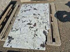Slab of Granite (White/Black and Grey Speckled Pattern)
