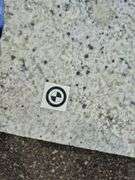 Slab of Granite (White with Beige/Grey/Black Speckling Pattern)