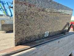 4 Slabs of Granite of Various Shapes, Sizes, and Colors (See Pictures)