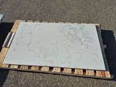 Slab of Granite (White in Color with Grey Veining Pattern)