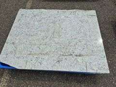 Slab of Granite (White with Beige/Grey/Black Speckling Pattern)