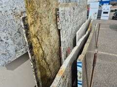 Slab of Granite Irregular Shape (Brown/Grey/Beige Veining/Marbling Pattern)