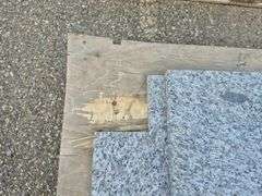 2 Slabs of Granite (Beige/Grey/Black/White Speckled Pattern)