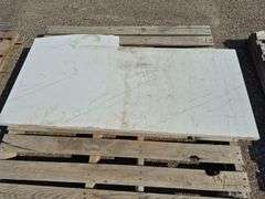 Slab of Granite Irregular Shape (Whitish with Black Stripes in Color)