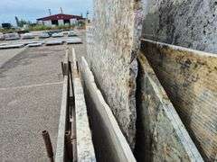 Slab of Granite Irregular Shape (Black/Grey/Beige/White Marbling Pattern)