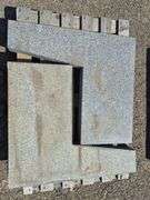 2 Pallets containing 5 Pieces of Granite (Grey/White Speckled type Pattern)