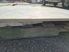 2 Slabs of Granite (Both White with Light and Dark Grey Veining Pattern)