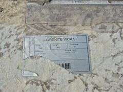 Slab of Granite (White/Grey/Beige/Black Veining Pattern)