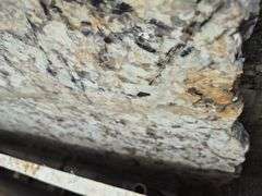 Slab of Granite Irregular Shape (Black/Grey/Beige/White Marbling Pattern)